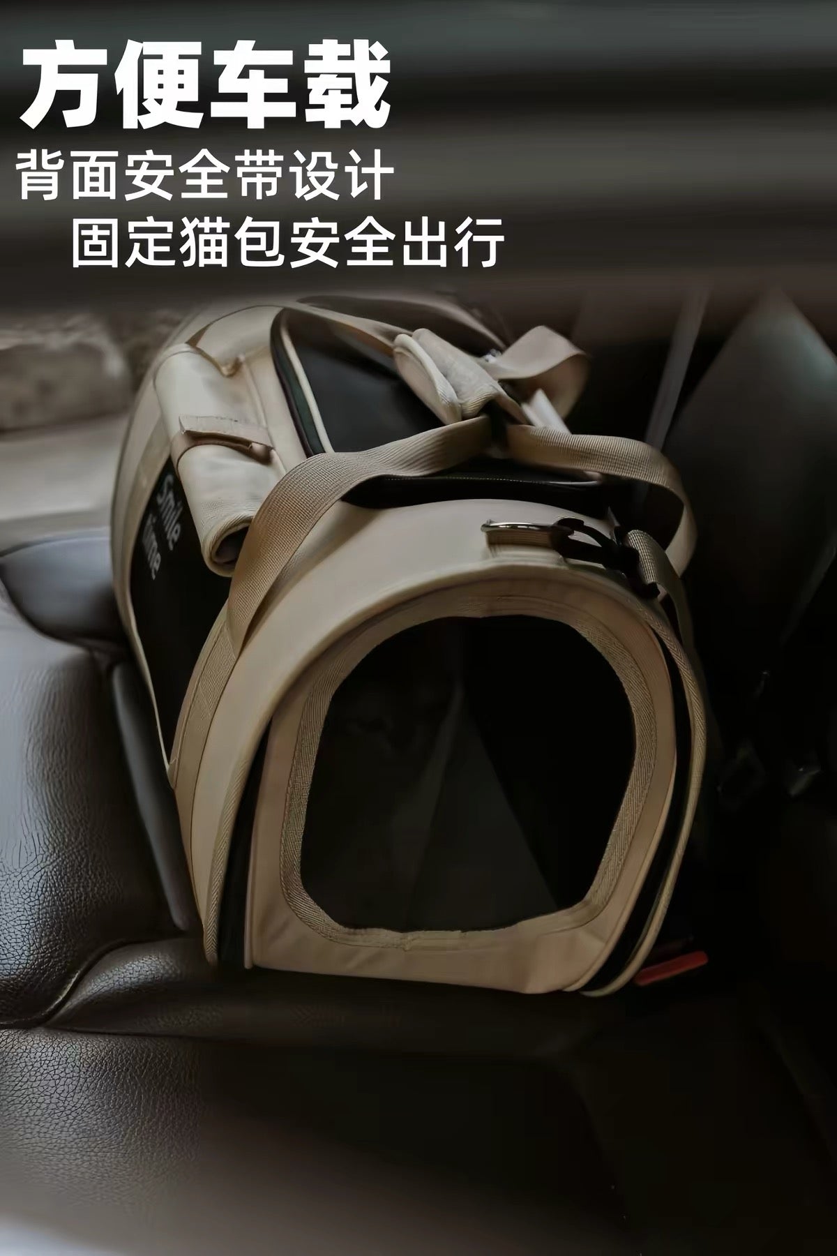 Juicypet X Smiletime Foldable Premium Pet Carrier Bag for Cats & Small Dogs | Travel, Car Seat & Luggage Compatible 秋日来信大号