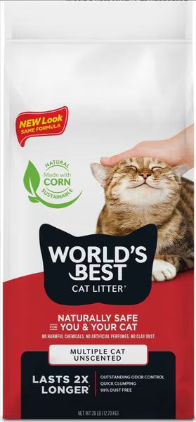 WORLDS BEST World's Best Multiple Cat Clumping 28LB