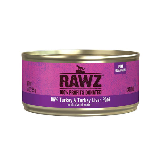 RAWZ 96% Turkey & Turkey Liver 24/155g