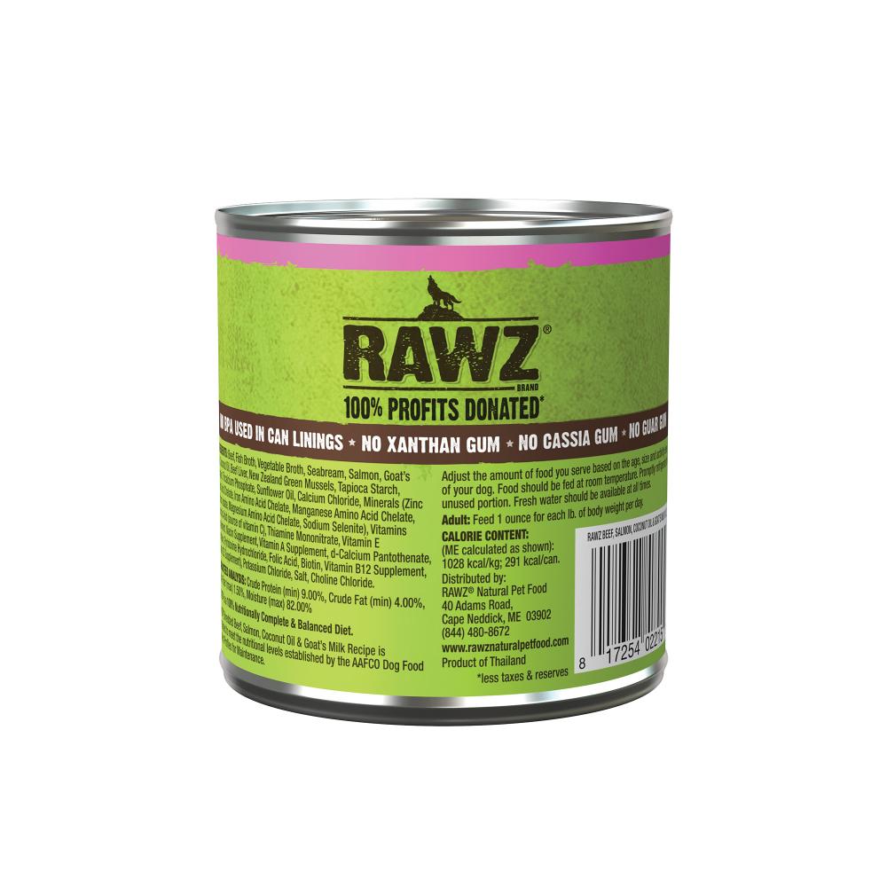 RAWZ Shredded Beef, Salmon & Coconut Oil 12/10oz