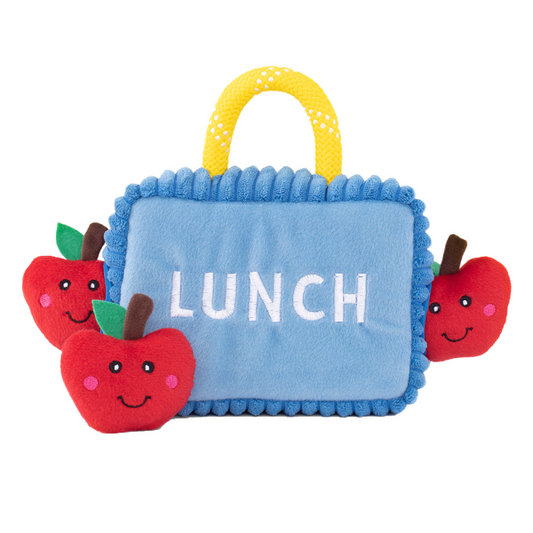 ZippyPaws Zippy Burrow Lunchbox with Apples