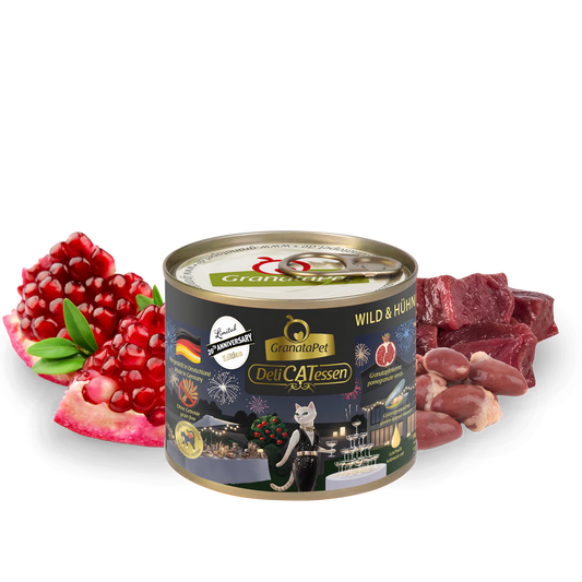 GranataPet DeliCatessen Cat Wet Food - 20TH Anniversary 2025-Venison & Chicken hearts