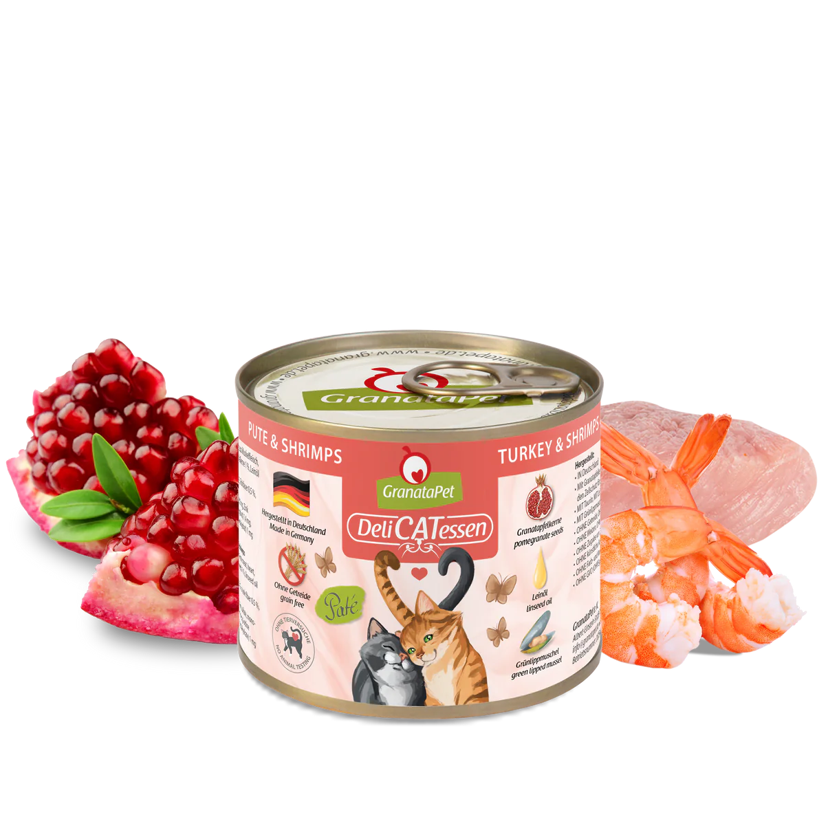 GranataPet DeliCatessen Cat Wet Food - Turkey and Shrimps