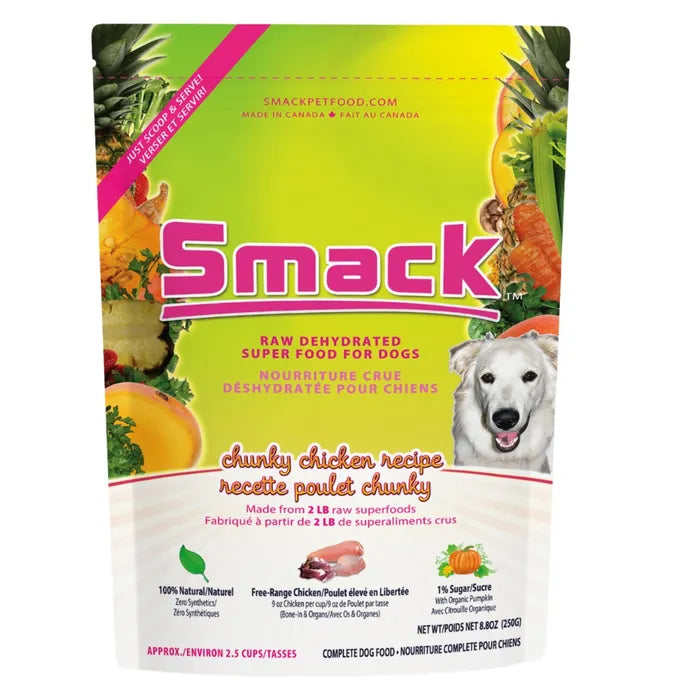 Smack Raw Dehydrated Dog Food - Chunky Chicken Recipe
