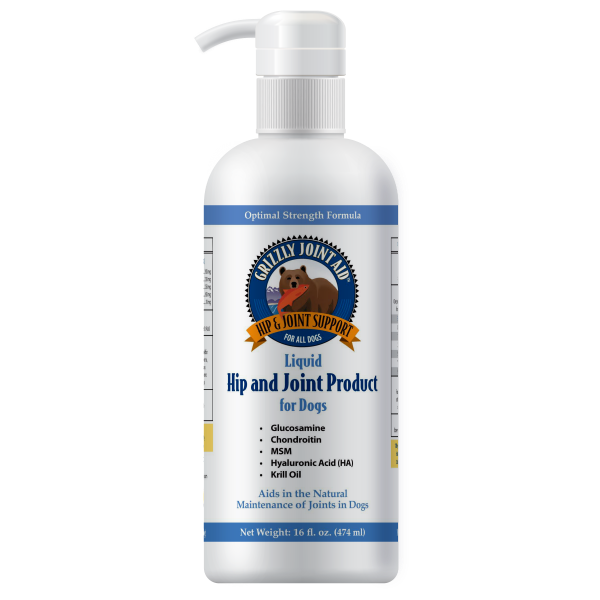 Grizzly Joint Aid Hip&Joint Support Liquid Supplement 16 oz