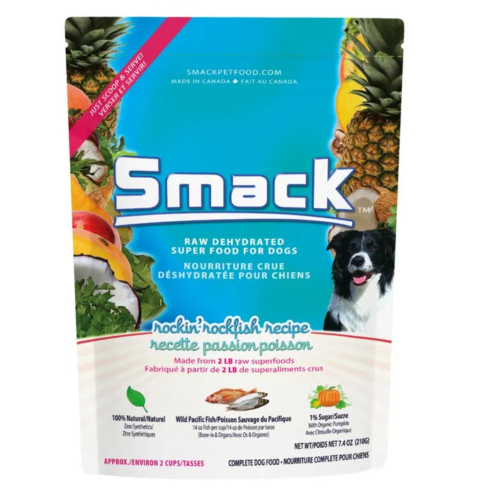 Smack Raw Dehydrated Dog Food - Rockin' Rockfish Recipe