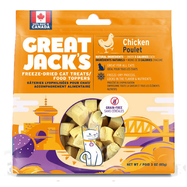 Great Jack's Cat FD Treats/Topper Chicken 85g