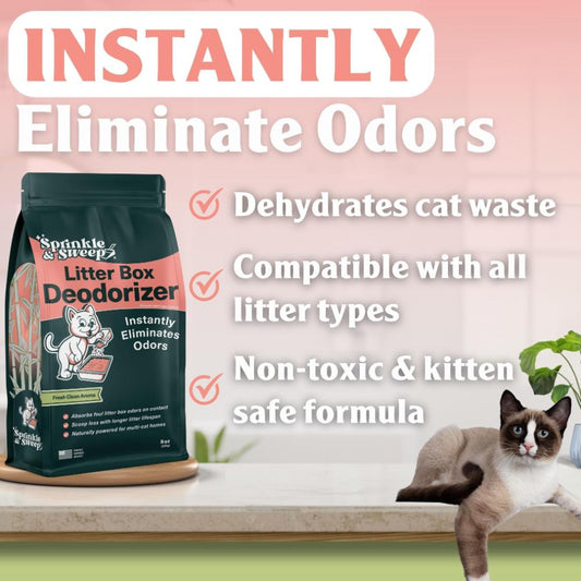 SPRINKLE & SWEEP Litter Box Deodorizer 8oz