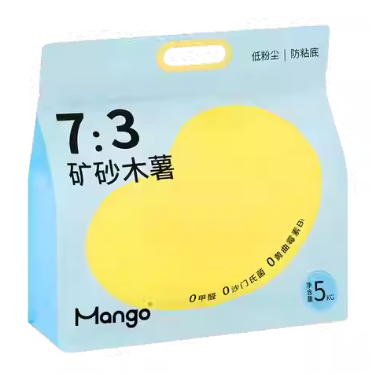 蛮果Mango 矿砂木薯 Mineral Cassava Cat Litter