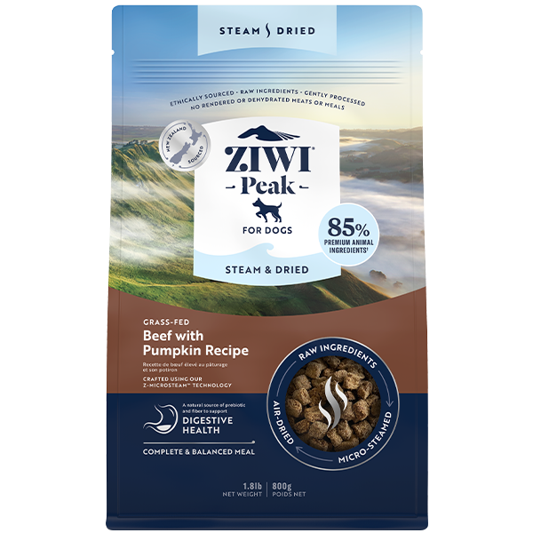 ZIWI Peak Dog Steam-Dried Beef w/Pumpkin 1.8lb