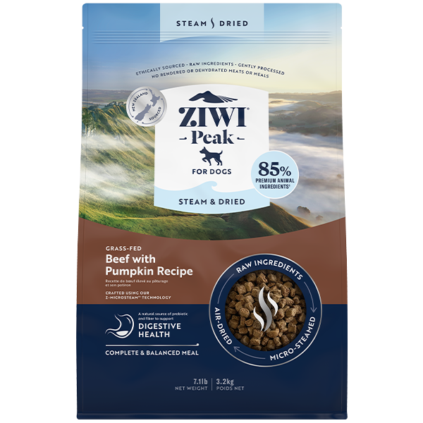 ZIWI Peak Dog Steam-Dried Beef w/Pumpkin 7.1lb