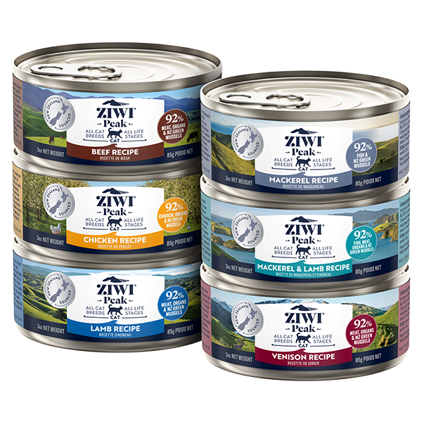 ZIWI Peak Cat Bf/Chk/Lmb/Mkrl&Lmb/Mkrl/Vnsn VrtyPk 6/3ozCans