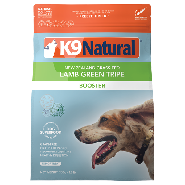K9 Natural Dog FD Booster Lamb Green Tripe 1.5lb