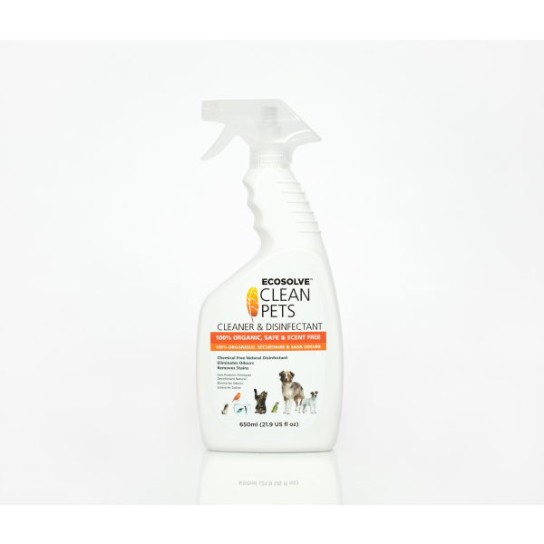 EcoSolve Clean Pets Cleaner and Disinfectant 650 ml