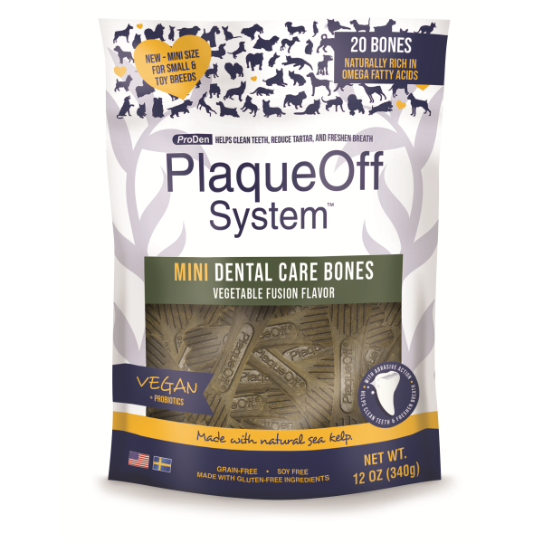 ProDen PlaqueOff Dog Mini Dental Care Bones Veg Fusion