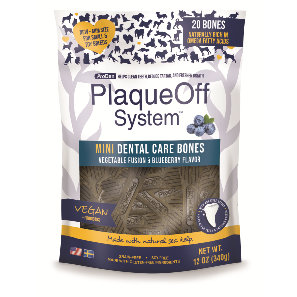 ProDen PlaqueOff Dog Mini Dental Care Bones Veg&Bluebry