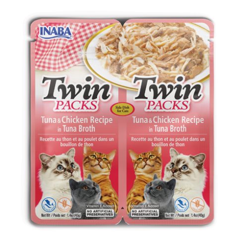 Inaba Twin Pack Chicken in Tuna Broth For Cats