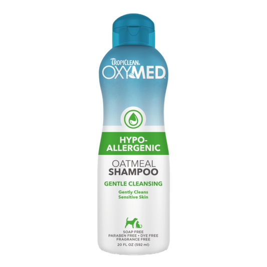 TropiClean OxyMed Hypoallergenic Oatmeal Shampoo 20 oz