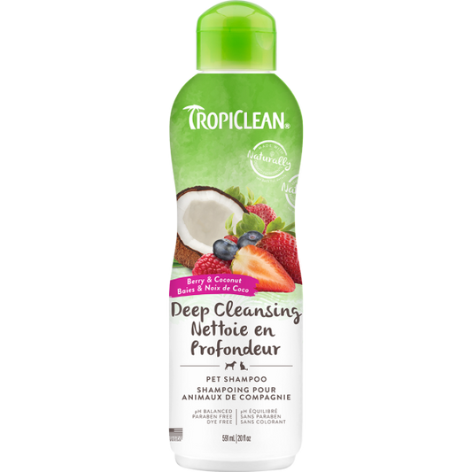 TropiClean Deep Cleansing Shampoo Berry & Coconut