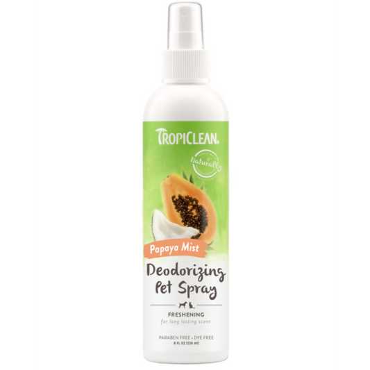 TropiClean Deodorizing Spray Papaya Mist 8 oz