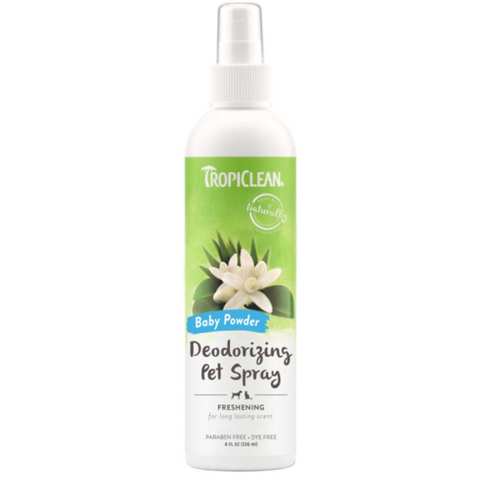 TropiClean Deodorizing Spray Baby Powder 8 oz
