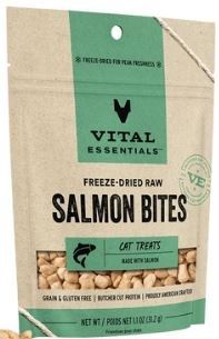 VITAL ESSENTIALS FD Salmon Bites 1.1OZ | Cat