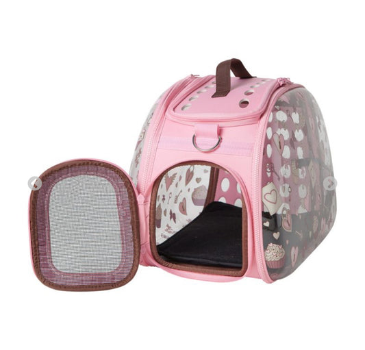 Transparent Hard Case Pet Carrier – Stylish Bubble Capsule for Dog & Cat fc1220