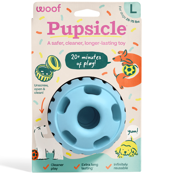 Woof Pet Dog Pupsicle Toy Blue