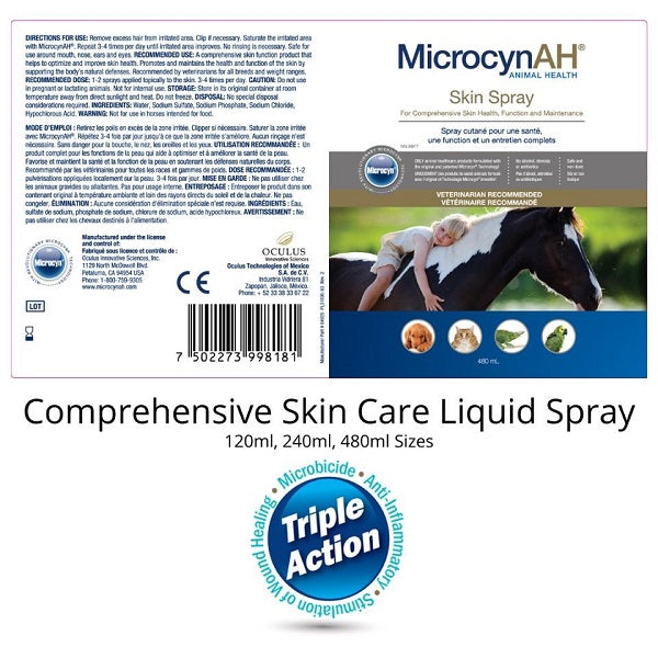 MicrocynAH Skin Care Liquid Spray 120ml