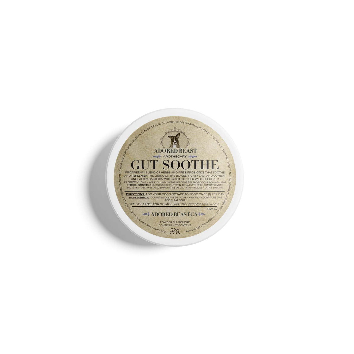 Adored Beast Canine Gut Soothe 52 g jar