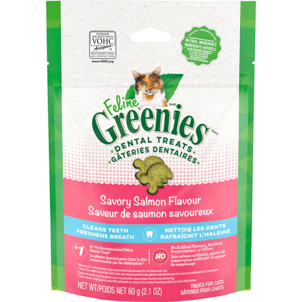 GREENIES Dental Treat Savory Salmon 2.1OZ (10) | Cat