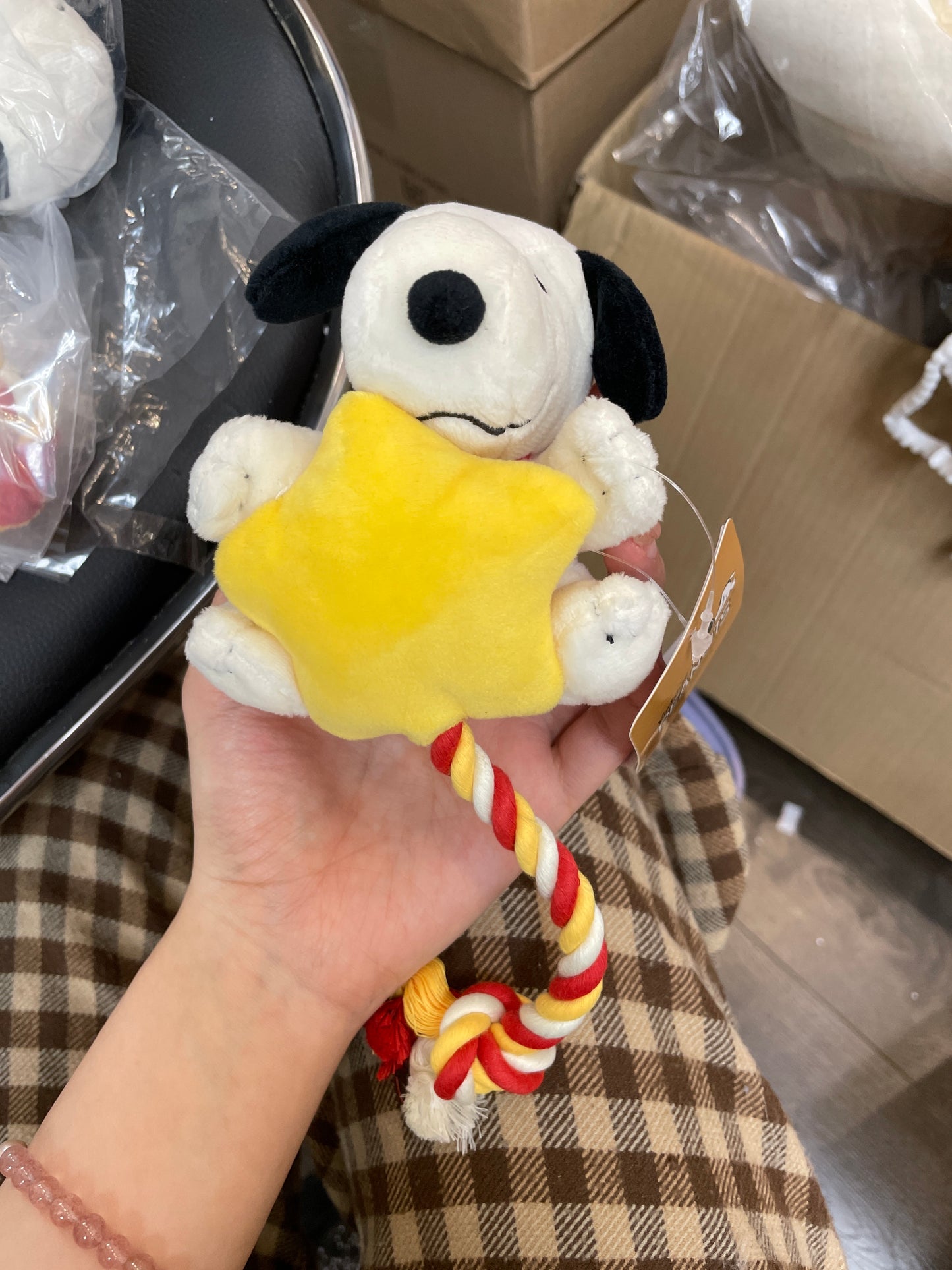 peanuts dog toy