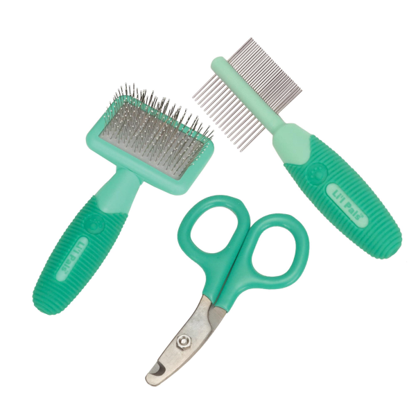 Li'l Pals Puppy Grooming Kit Teal 3 pc