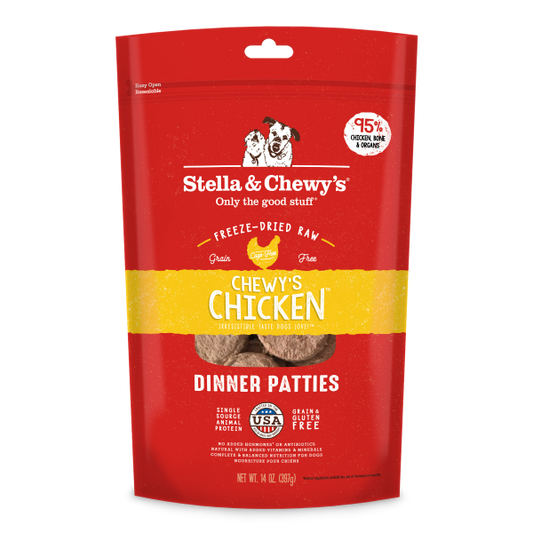 Stella&Chewys Dog FD Chewy's Chicken Patties 14 oz