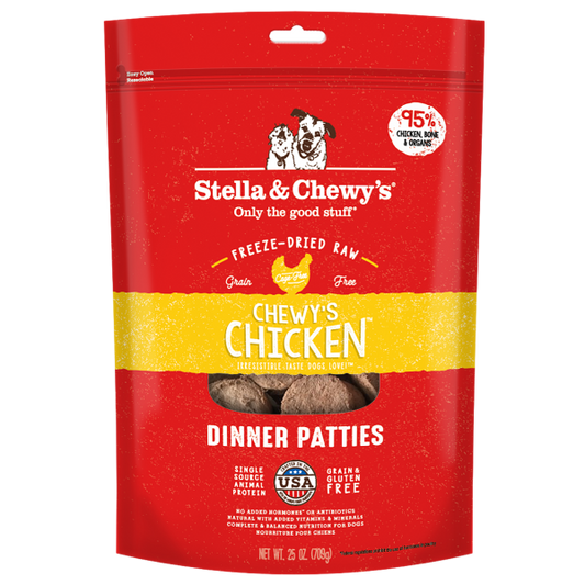 Stella&Chewys Dog FD Chewy's Chicken Patties 25 oz