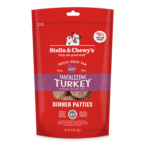 Stella&Chewys Dog FD Tantalizing Turkey Patties 14 oz