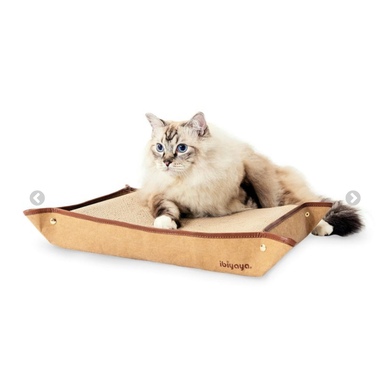 Ibiyaya Plateau Cat Scratching Pad, Best Horizontal Carboard Cat Scratch Pads for Kitten and Large Cat 2215-1