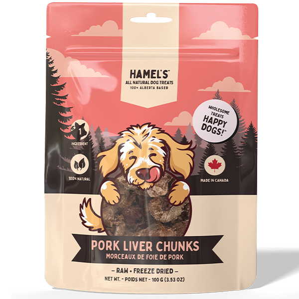 Hamel's Dog Freeze-Dried Pork Liver Chunks 100g