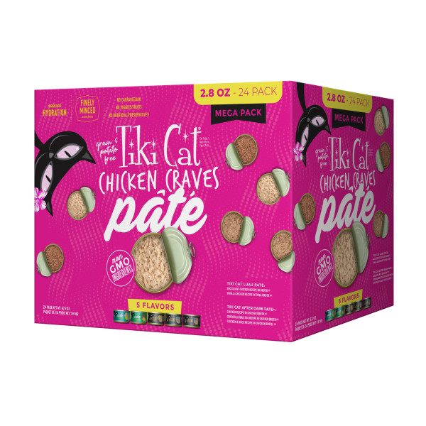 Tiki Cat Chicken Craves Pate Mega Pack 5-Flavour BX
