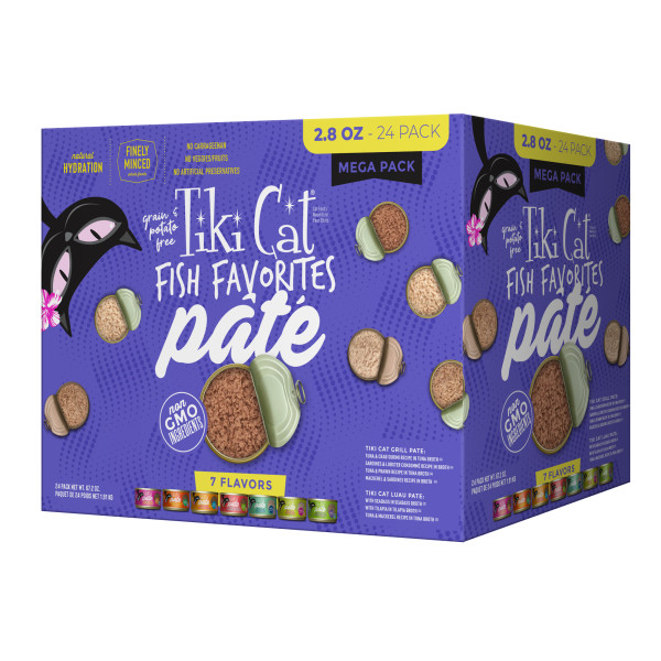 Tiki Cat Fish Favorites Pate Mega Pack 7-Flavour BX