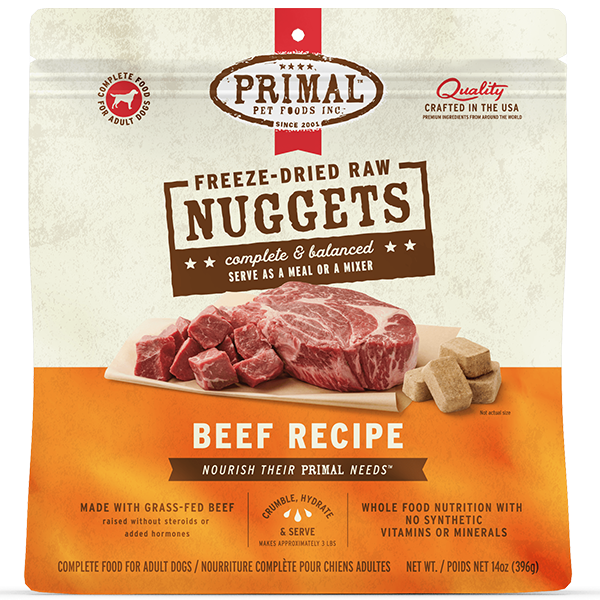 Primal Dog Freeze Dried Beef 14 oz