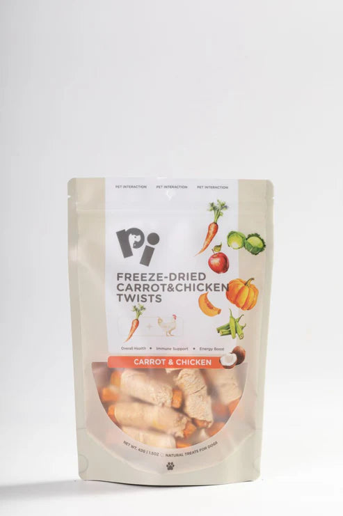 Pi pet carrot and chicken twists