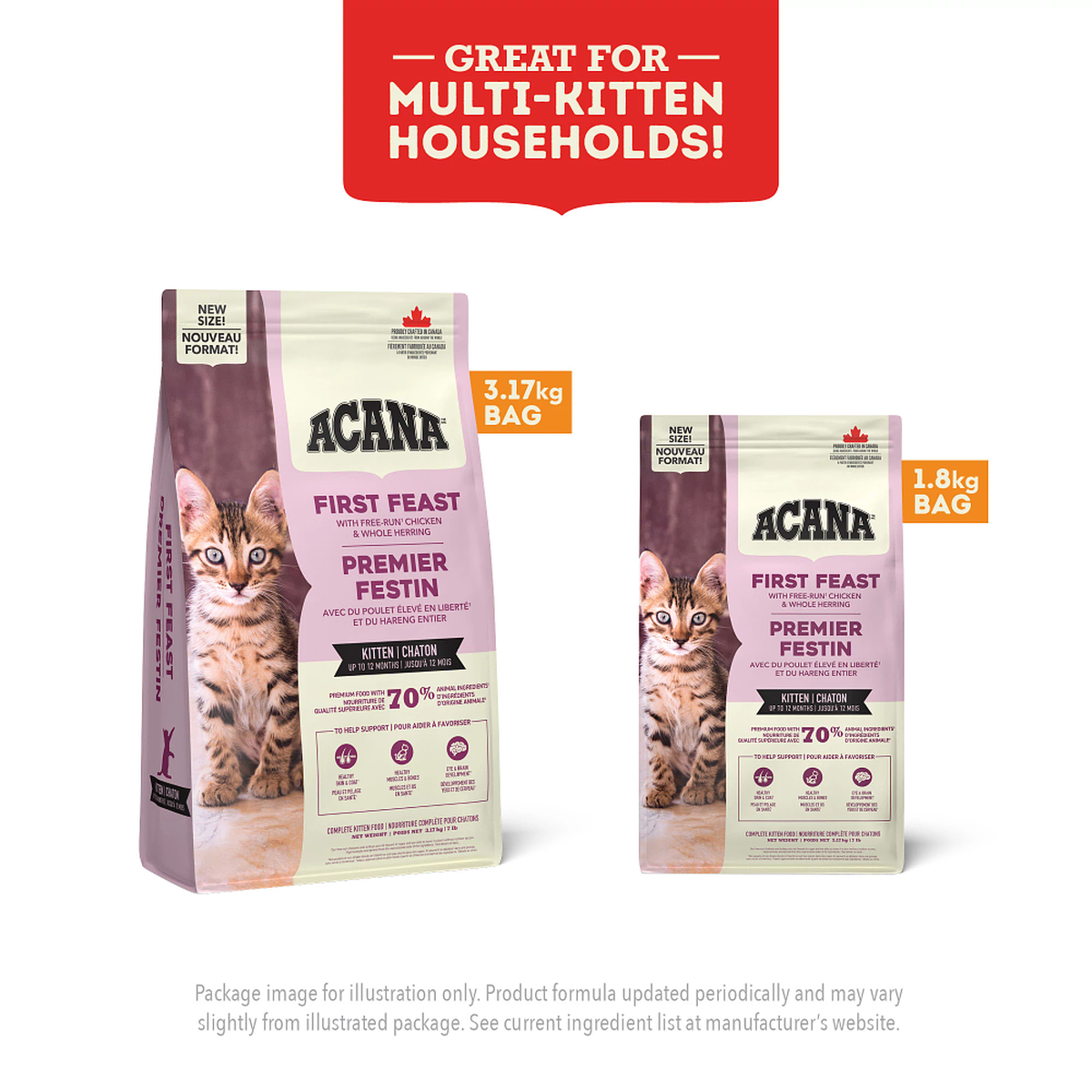 ACANA First Feast Dry Kitten Food – official product image 3