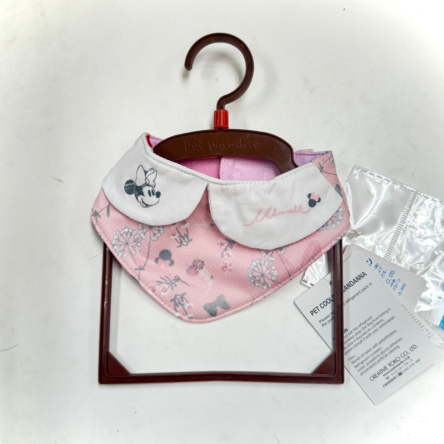 Disney Pet Collection cooling bandanna pink Minnie Mouse