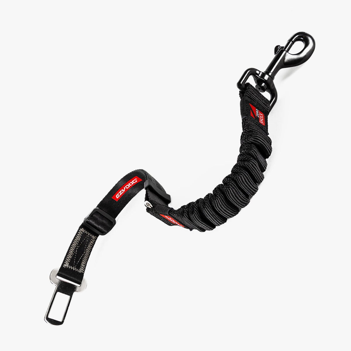 EzyDog Click Zero Shock Dog Car Seat Belt Restraint – Black