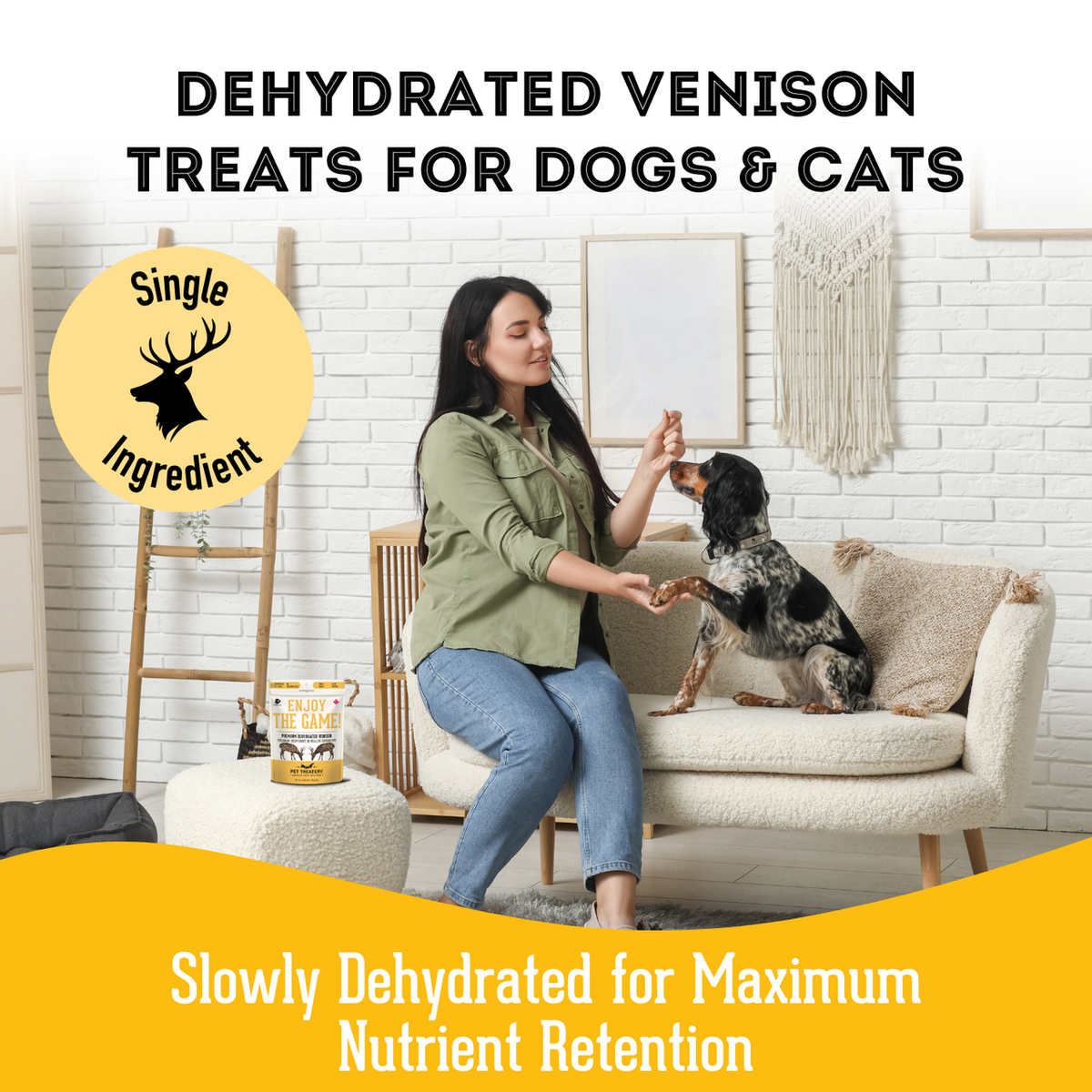 Granville Island Pet Treatery Dehydrated Venison Treats