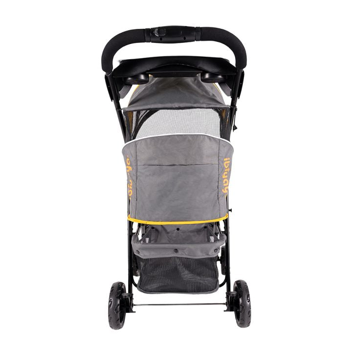 Ibiyaya Cloud 9 Pet Stroller, Foldable Pram For Cats, Rabbits, or Medium-Sized Dogs, 4-Wheel, Spacious, and Stylish Cabin