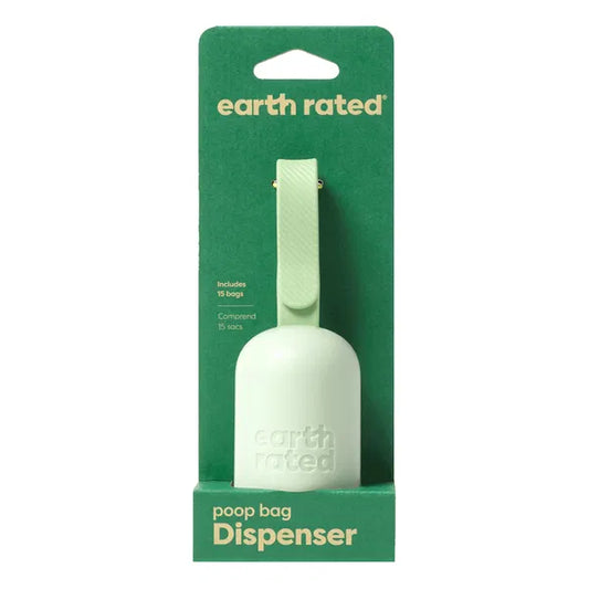 EARTH RATED Leash Dispenser 2.0 with 15 Unscented Bags