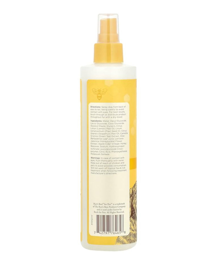Burt's bees for dogs detangling spray with lemon anf linseed 10oz