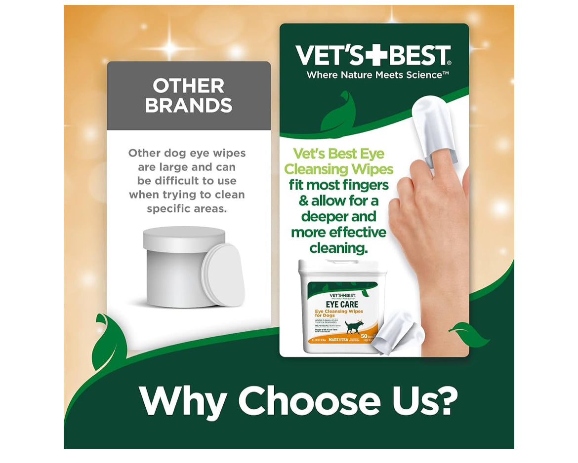 VET BEST - Eye Cleansing Wipes Dog